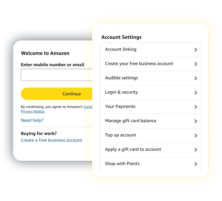 Go to the Amazon redeem page